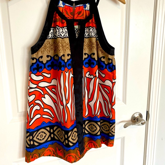 Jade multicolor sleeveless halter-neck tunic, size M - Picture 4 of 11